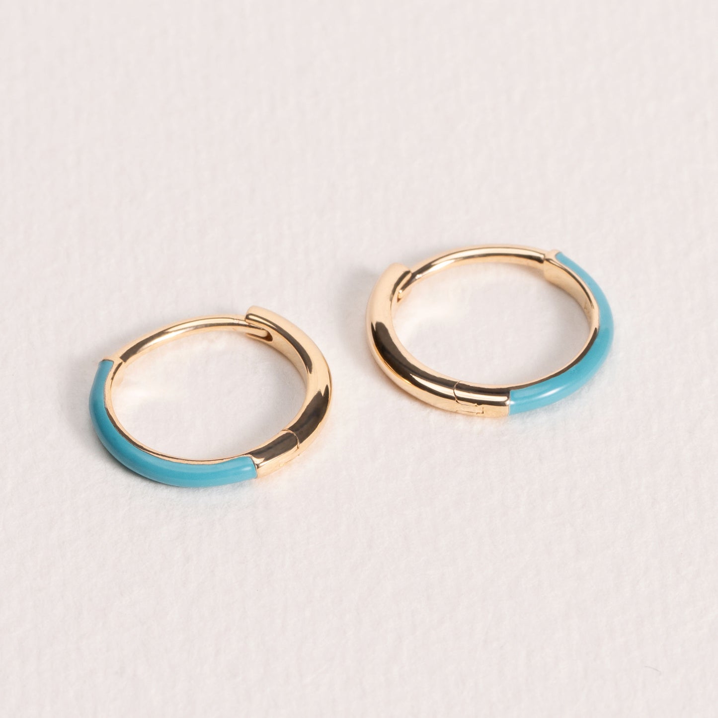 Mini créoles Serena laqué bleu