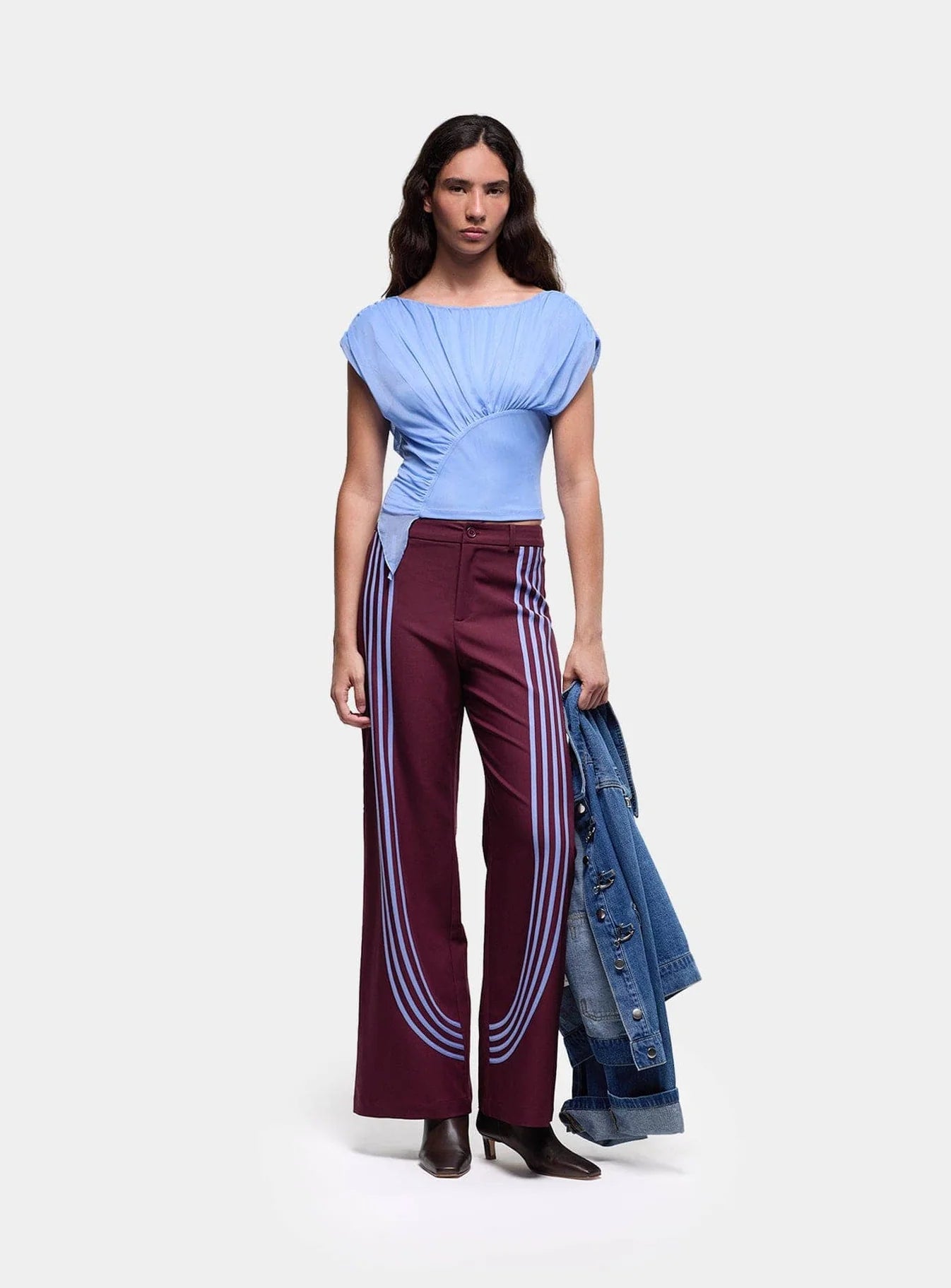 Top Gemini bleu clair