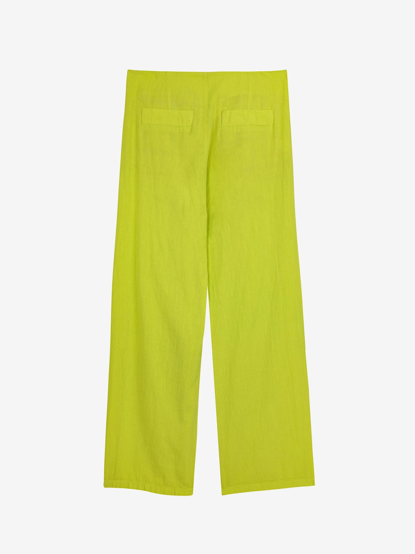 Pantalon vert citron à pinces