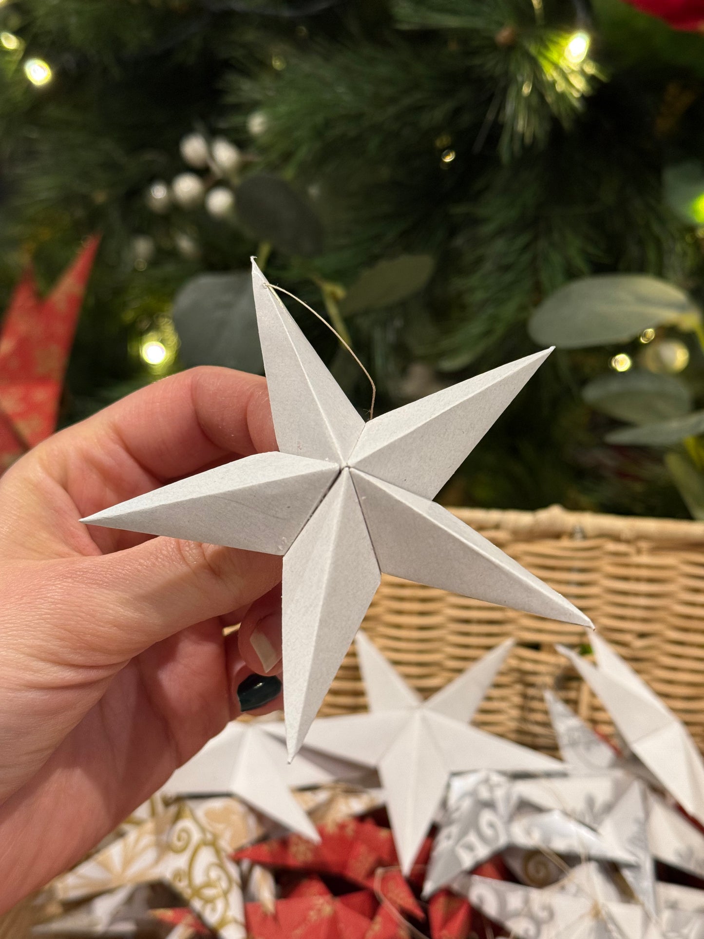 Étoile de Noël en papier