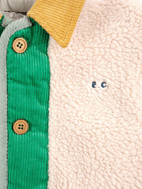 Veste mouton color block