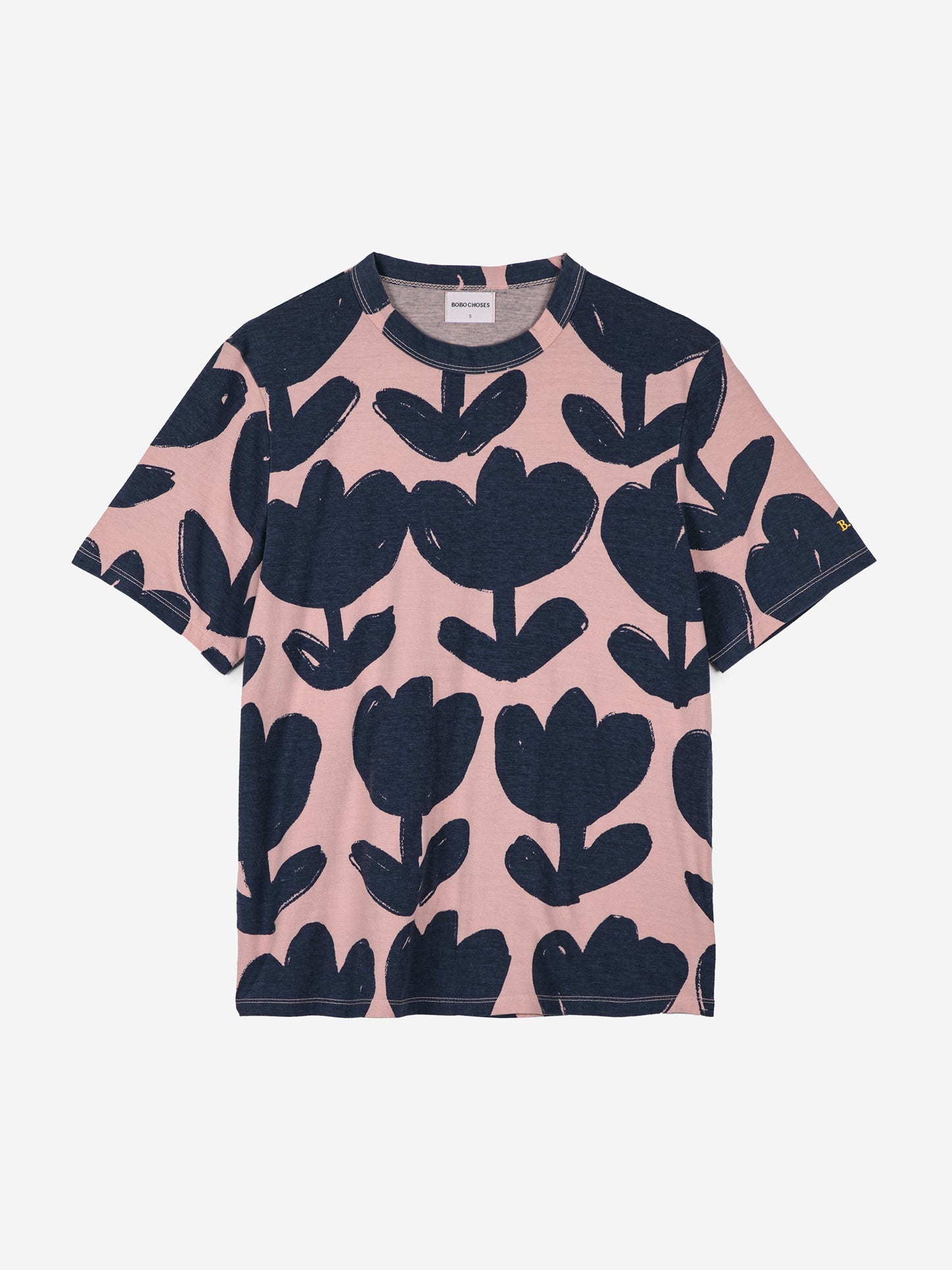 T-shirt fleurs rétro