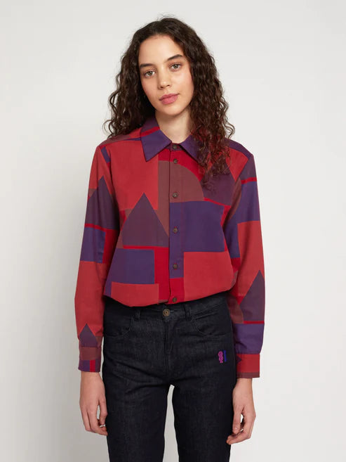 Reste 1! Chemise longue géométrique