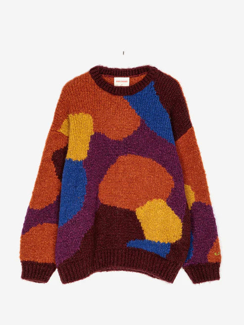 Pull en mohair multicolor