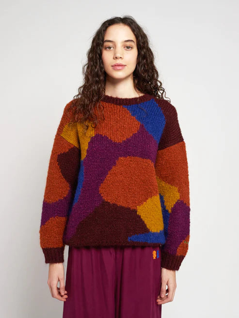 Pull en mohair multicolor