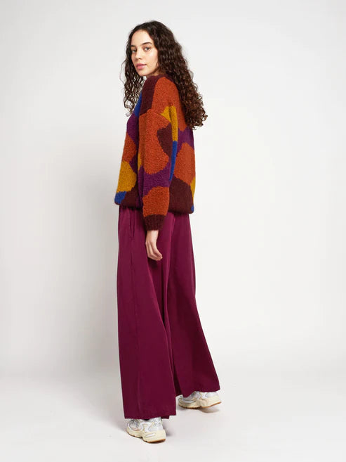 Pull en mohair multicolor