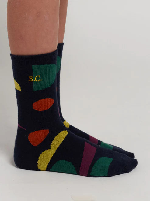Chaussettes formes multicolores