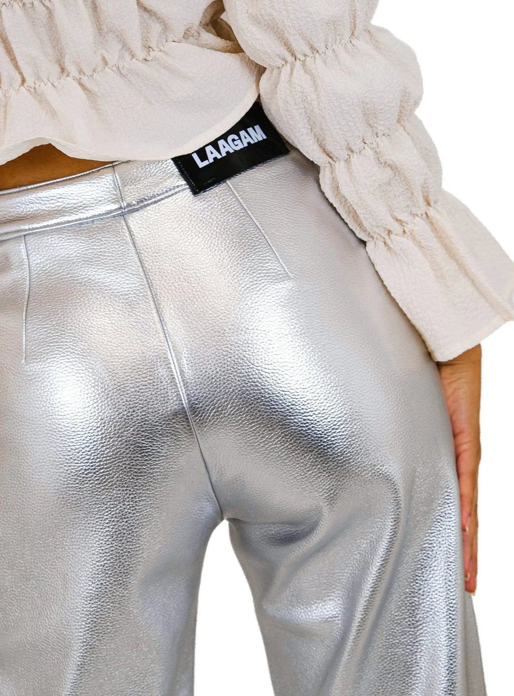 Pantalon argenté Studio 54
