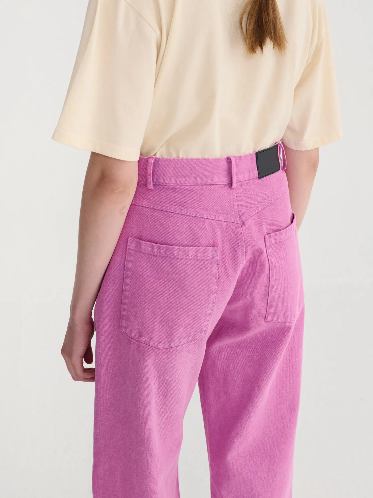 Pantalon bootcut rose