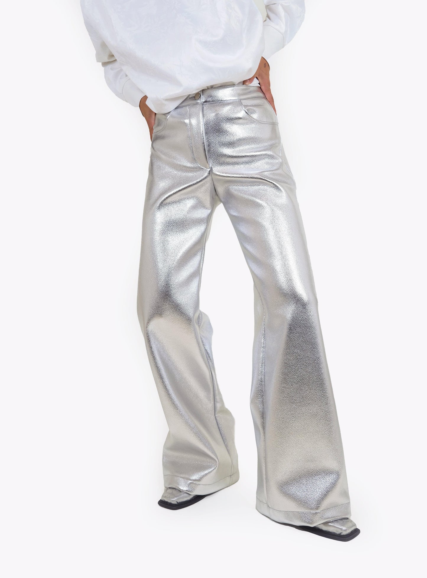 Pantalon argenté Studio 54