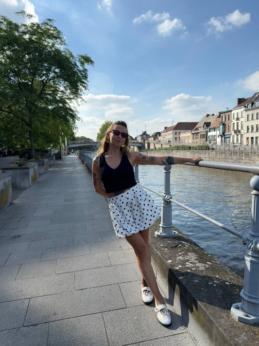Jupe short Boule à pois