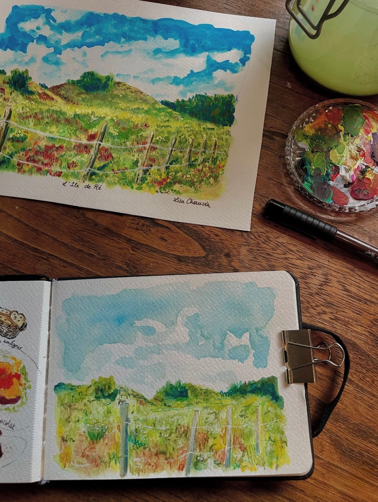Atelier Aquarelle 27/09/25 Souvenirs de vacances