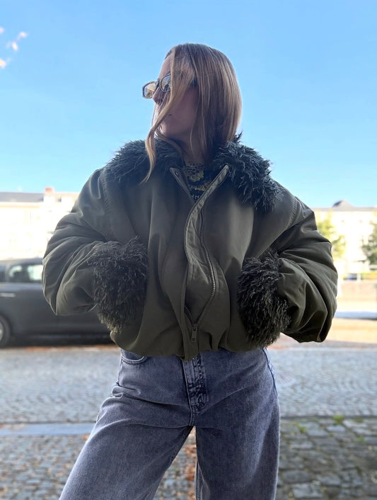 Stieglitz Nora Bomber Jacket | Green