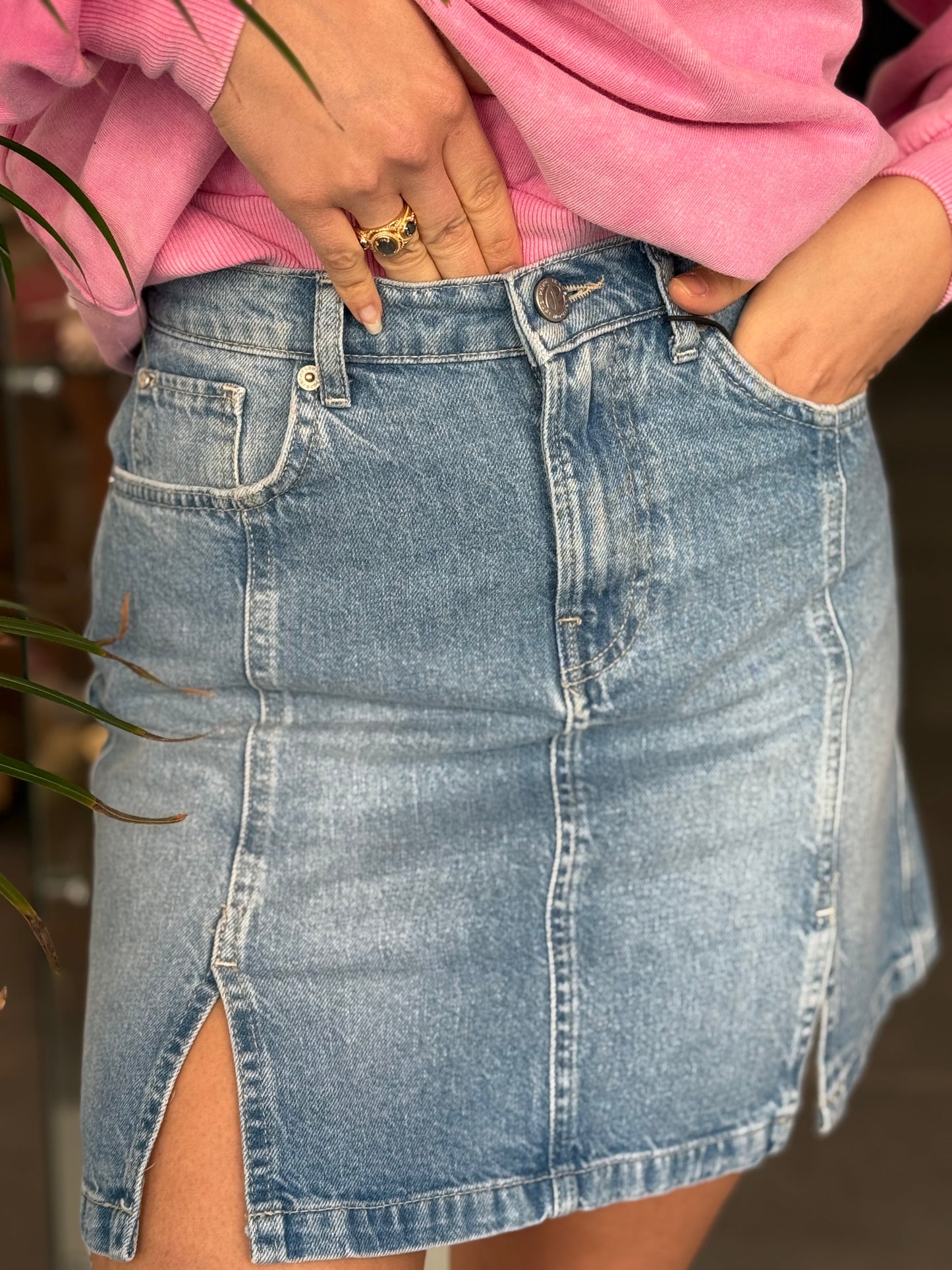 Jupe Mini en denim
