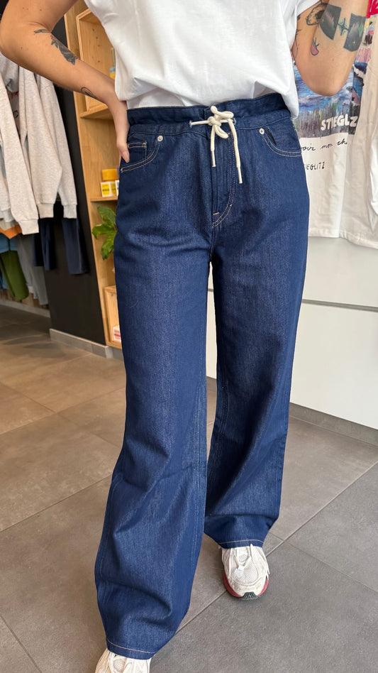 Denim Straight avec cordon