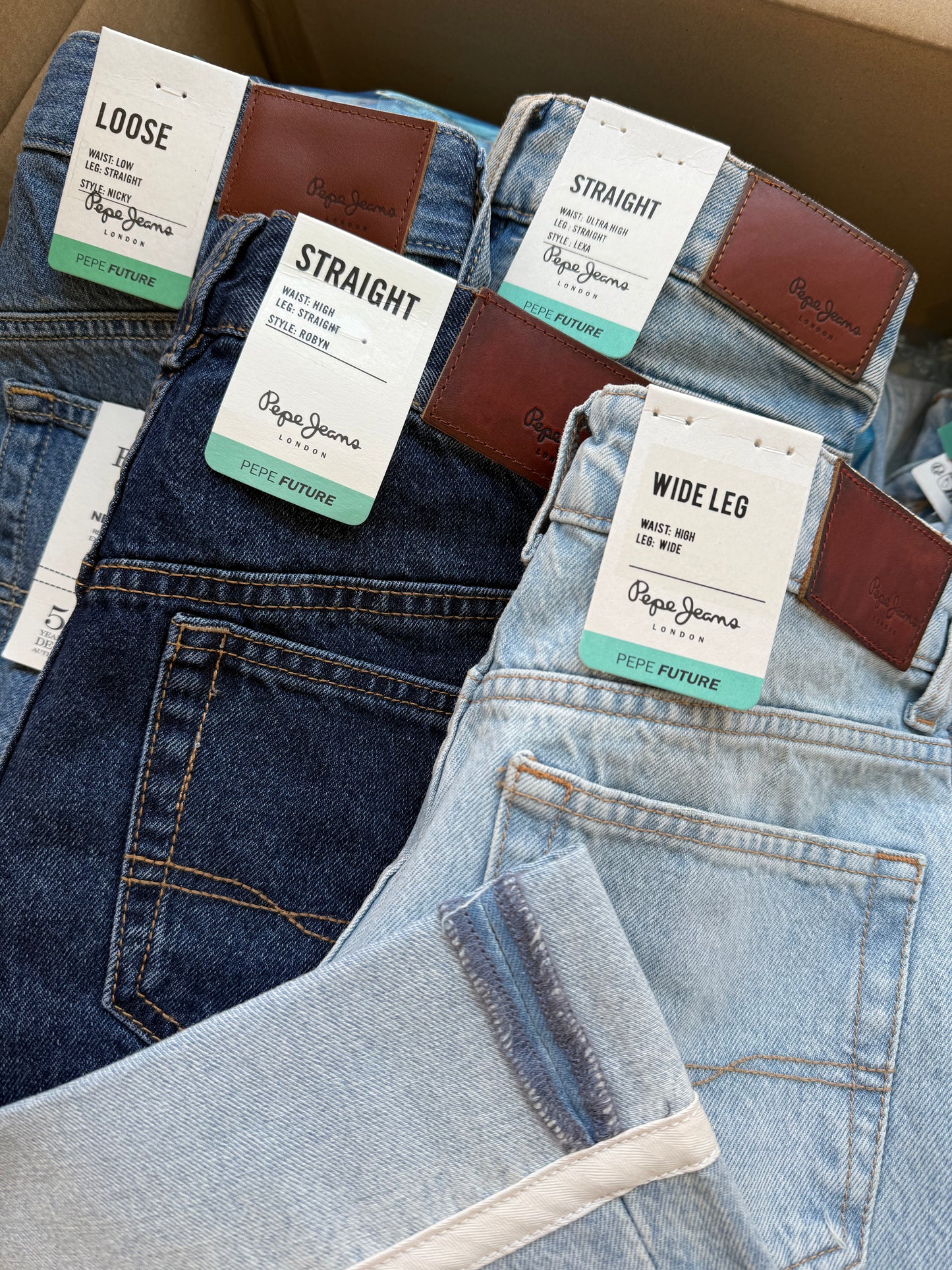 Denim Wide leg Turn up