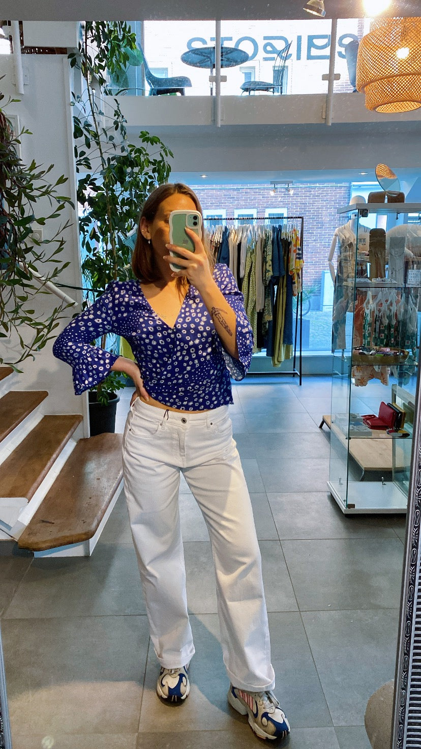 Denim blanc loose fit