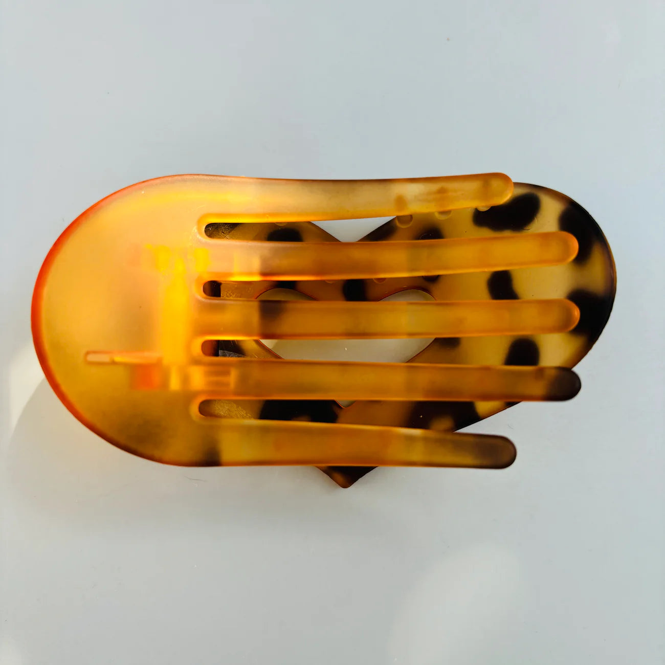 Barrette plate Coeur