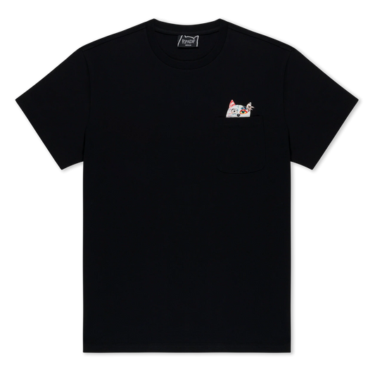 Ripndip Lord Nermal Collage Pocket Tee (Black)