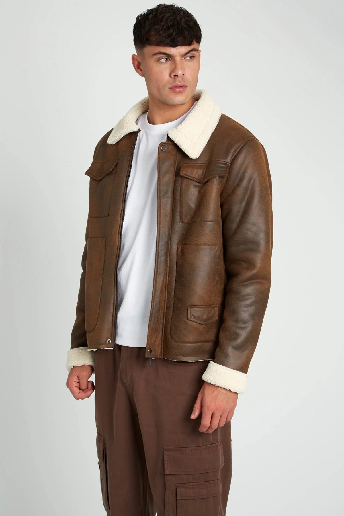 Reste 1 ! Veste en simili doublure polaire