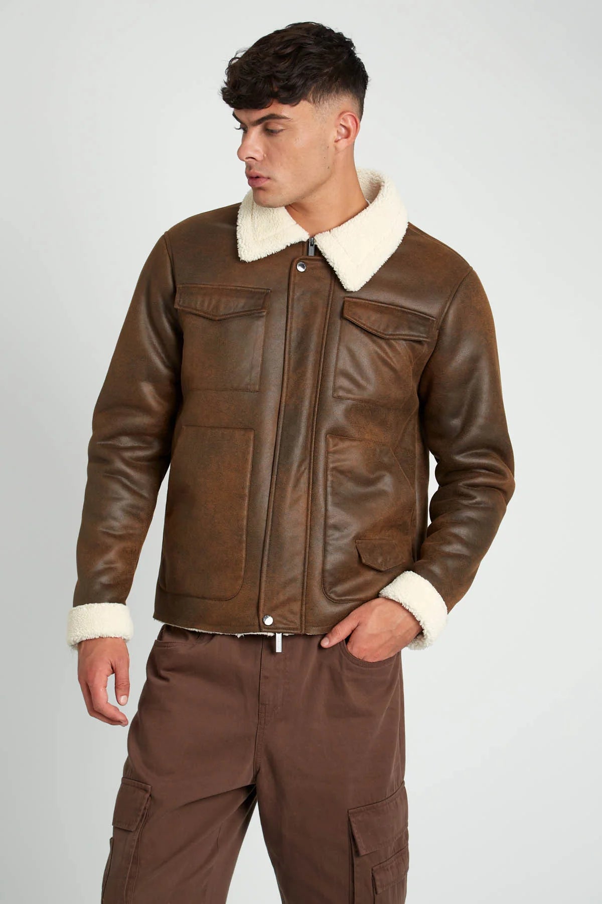 Reste 1 ! Veste en simili doublure polaire