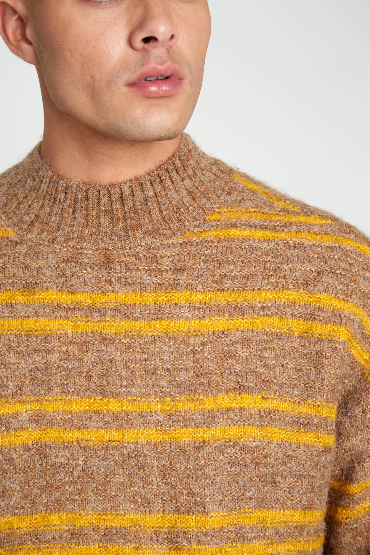Pull en maille à rayures oversize unisexe