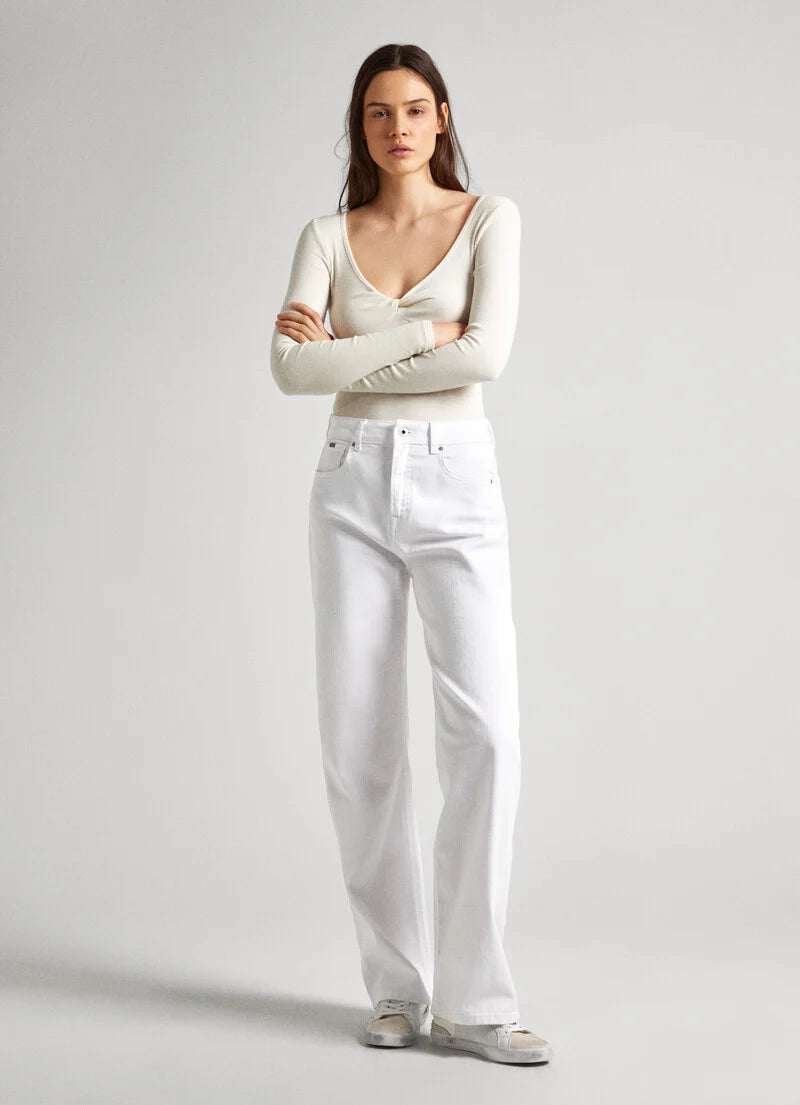 Denim blanc loose fit