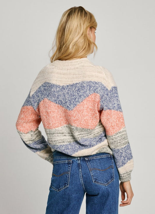 Reste 1 ! Pull en tricot à col rond