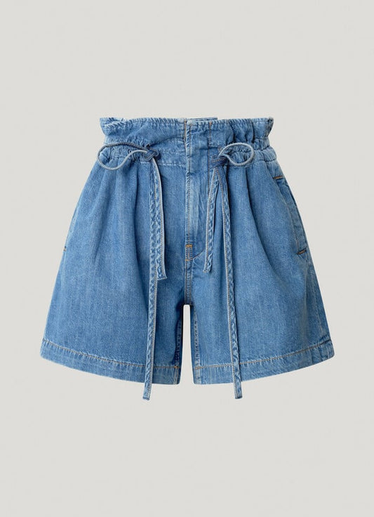 Short en denim Paper bag