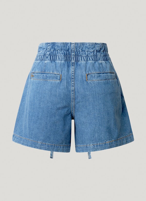Short en denim Paper bag