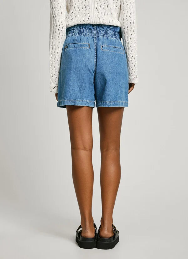Short en denim Paper bag