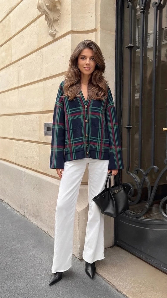 Cardigan rayé