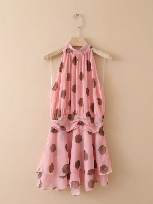 Combinaison Short à Pois Tendance
