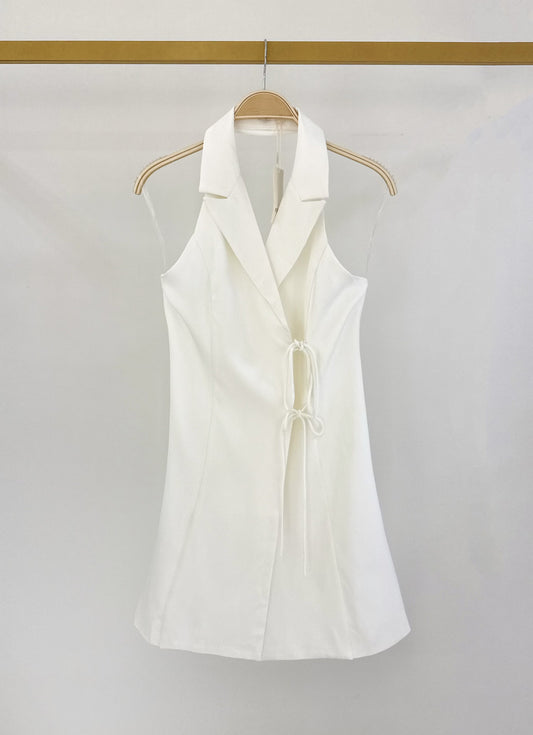 Robe blazer sans manches