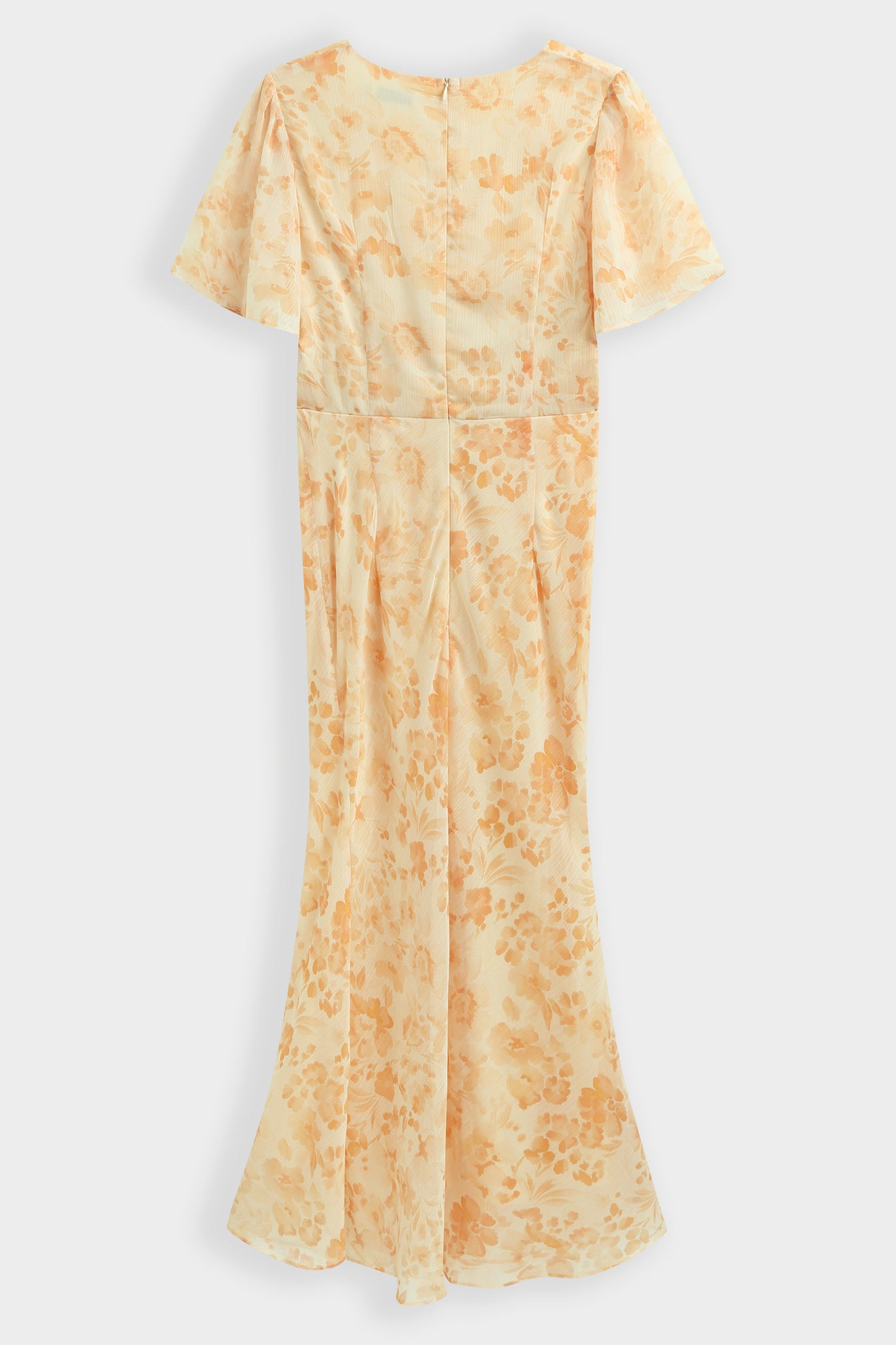 PLUS SIZE : Robe mi longue imprimée à manche fluides