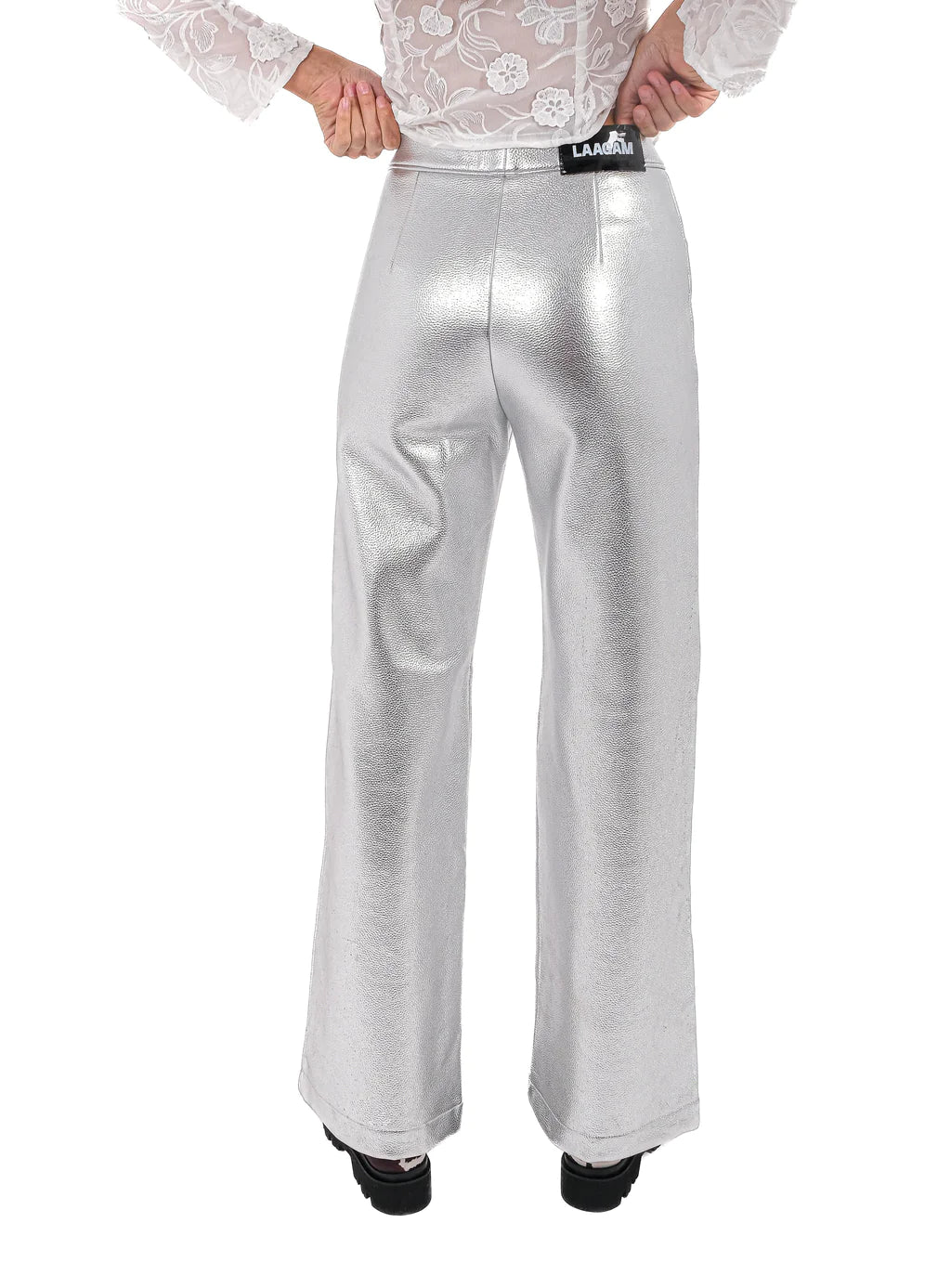 Pantalon argenté Studio 54