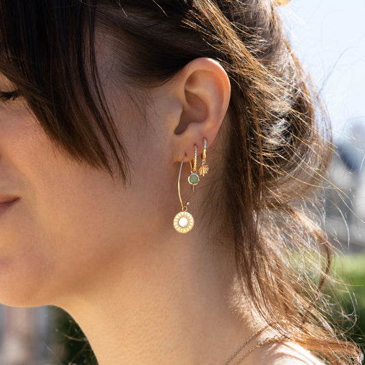 Mini créoles Lisa Aventurine