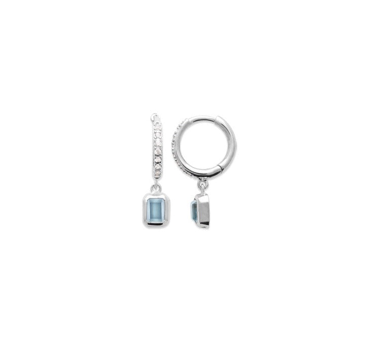 Créole argent bleu