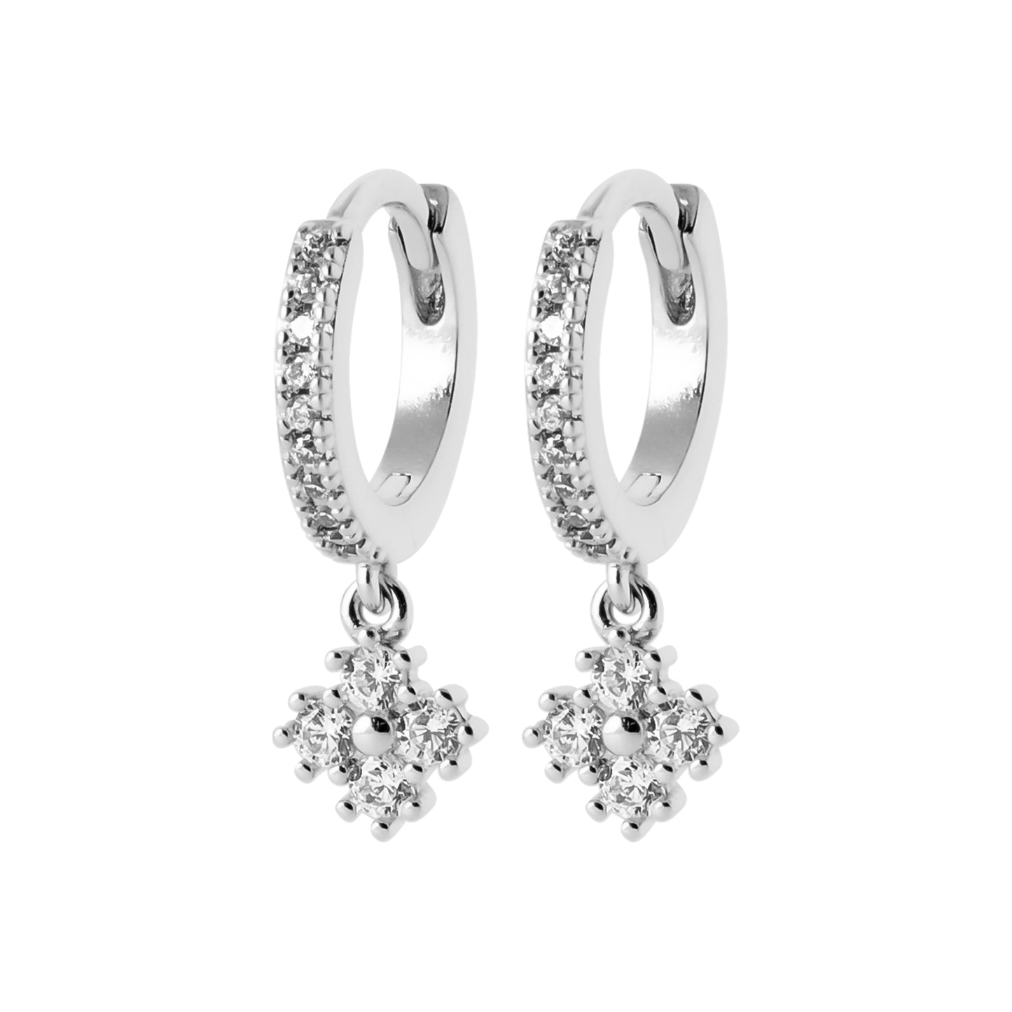 Créole fleur strass