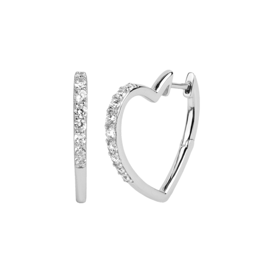 Boucles d'oreilles Coeur en argent