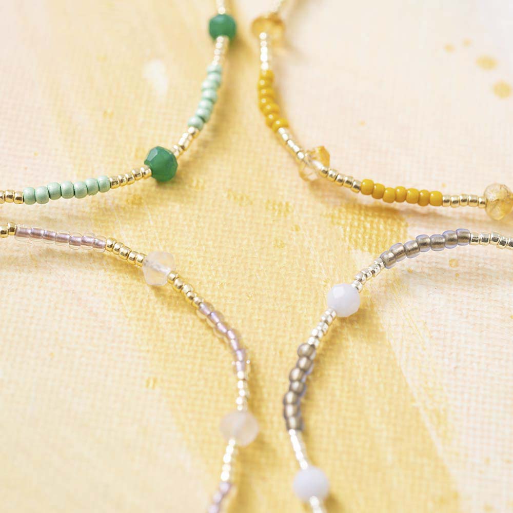 Bracelet Gemstone perles de verre