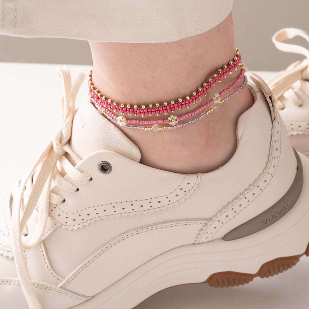 Bracelet Gemstone fleurs de cheville