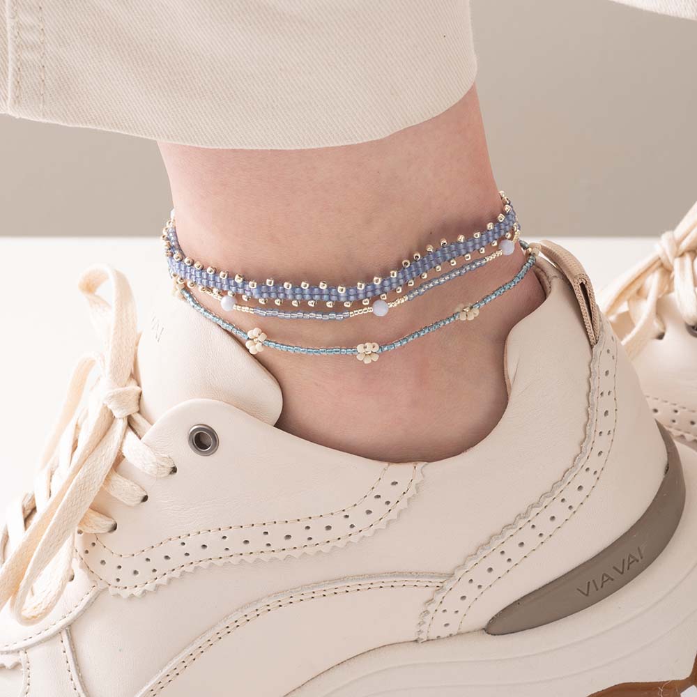 Bracelet Gemstone fleurs de cheville