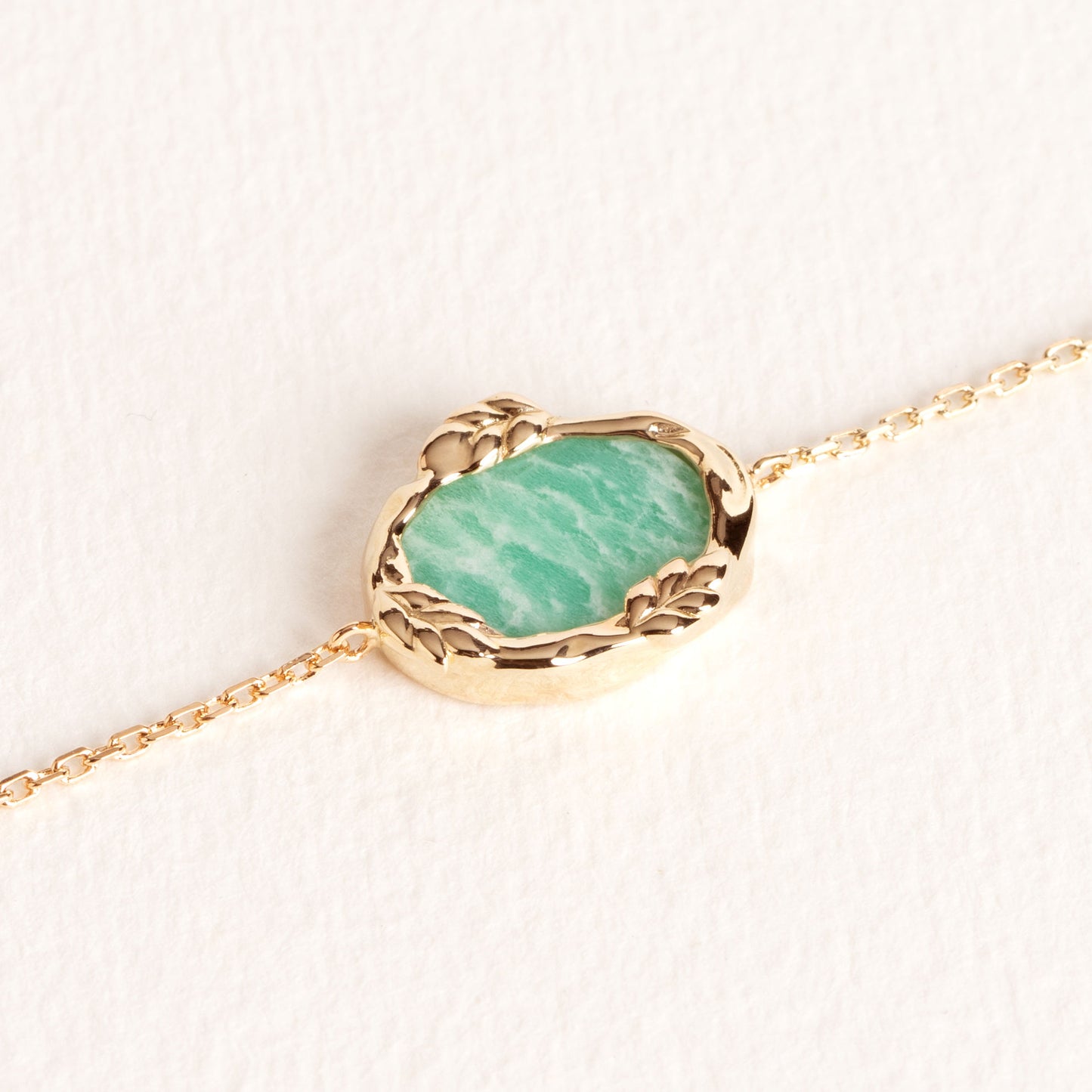 Bracelet chaine Poppi Amazonite