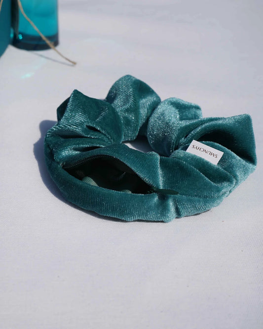 Chouchou turquoise avec zip