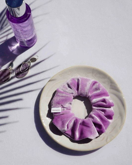 Chouchou violet avec zip