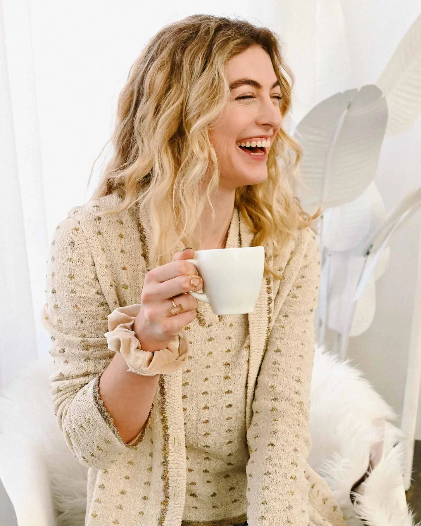 Chouchou crème avec zip