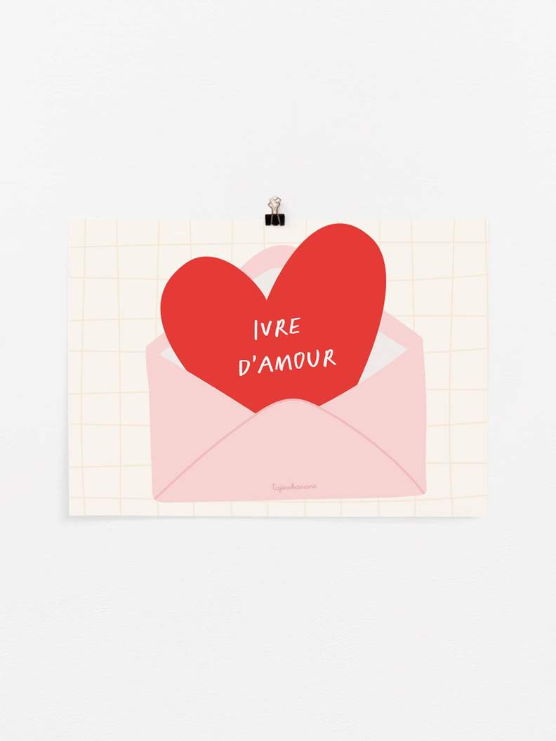 La mini'affiche Ivre d'amour