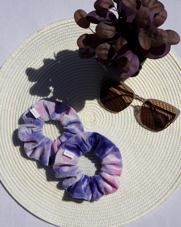 Chouchou tie-dye velours avec zip