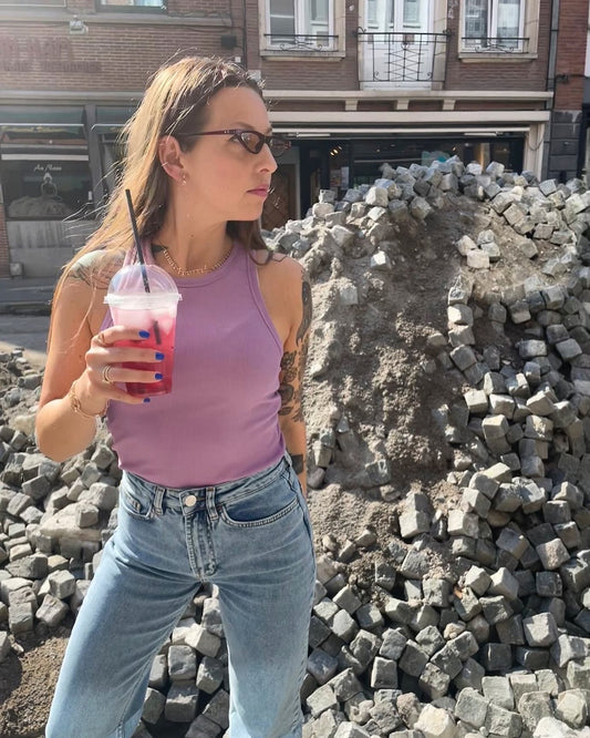 Lunette de soleil brune